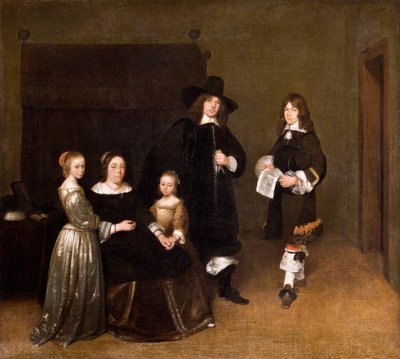 Porträt einer Familie von Gerhard ter Borch